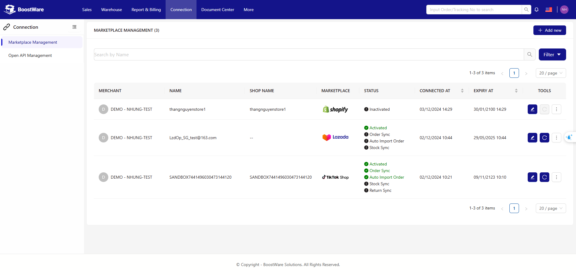Marketplace Management screenshot 1
