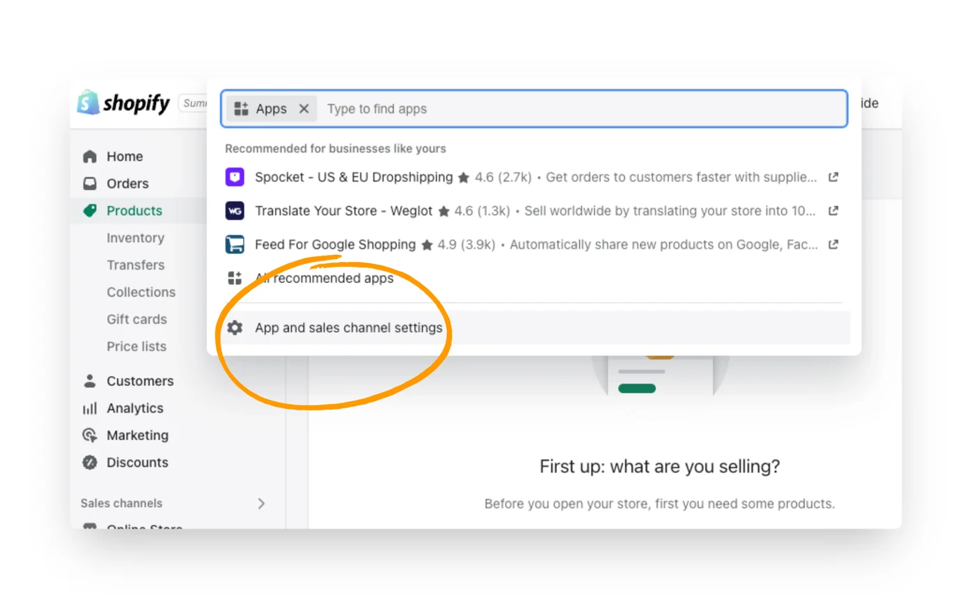 Shopify screenshot 2